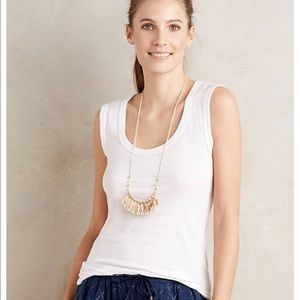 Anthropologie T. LA wide strap tank